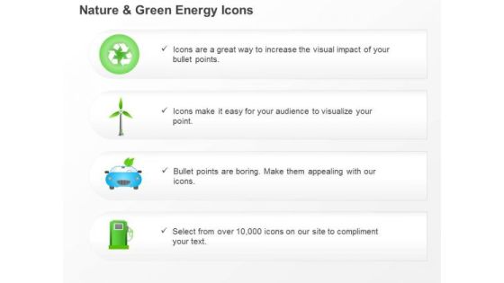 Environmental And Green Energy Icons Recycle And Windmill Symbols Ppt Slides Graphics