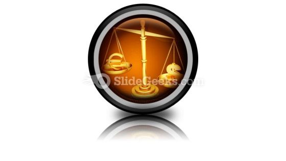 Euro Dollar Scale PowerPoint Icon Cc Euro Dollar Scale PowerPoint Icon Cc