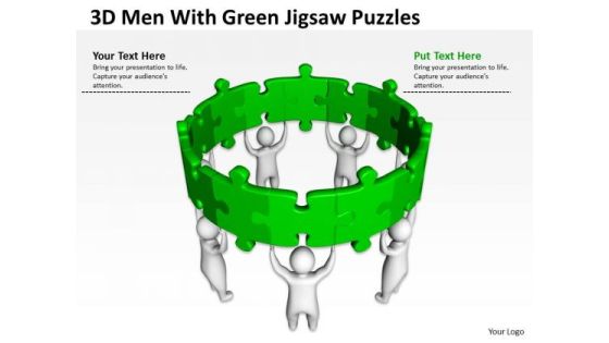 Examples Of Business Processes 3d Men With Green Jigsaw Puzzles PowerPoint Templates Examples Of Business Processes 3d Men With Green Jigsaw Puzzles PowerPoint Templates