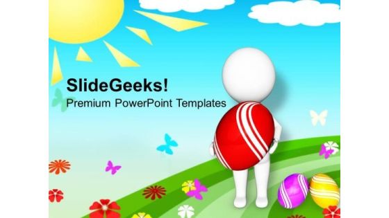 Exchange Easter Surprise With Your Relatives PowerPoint Templates Ppt Backgrounds For Slides 0313