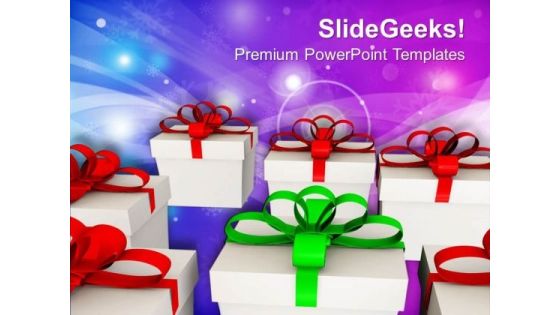 Exchange Gifts On Festivals PowerPoint Templates Ppt Backgrounds For Slides 0513