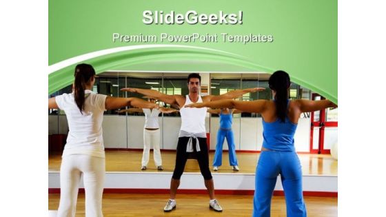 Exercise Club Health PowerPoint Templates And PowerPoint Backgrounds 0611 Exercise Club Health PowerPoint Templates And PowerPoint Backgrounds 0611