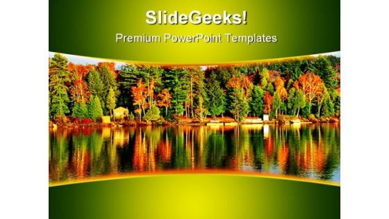 Fall Forest Nature PowerPoint Template 1110
