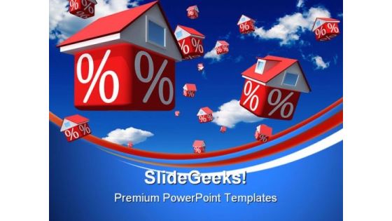 Falling Houses Rates Real Estate PowerPoint Templates And PowerPoint Backgrounds 0711 Falling Houses Rates Real Estate PowerPoint Templates And PowerPoint Backgrounds 0711