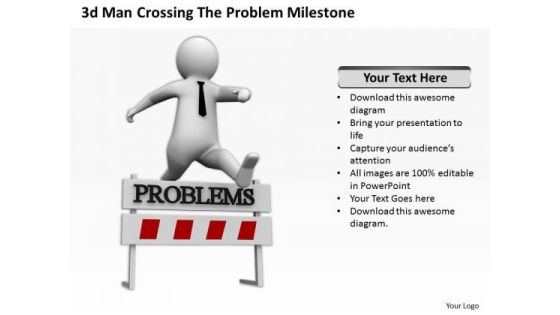 Famous Business People 3d Man Crossing The Problems Milestone PowerPoint Templates Famous Business People 3d Man Crossing The Problems Milestone PowerPoint Templates