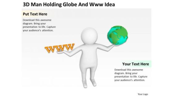 Famous Business People 3d Man Holding Globe And Www Idea PowerPoint Slides Famous Business People 3d Man Holding Globe And Www Idea PowerPoint Slides
