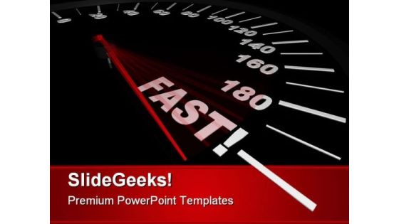 Fast Word On Speedometer Travel PowerPoint Templates And PowerPoint Backgrounds 0511 Fast Word On Speedometer Travel PowerPoint Templates And PowerPoint Backgrounds 0511