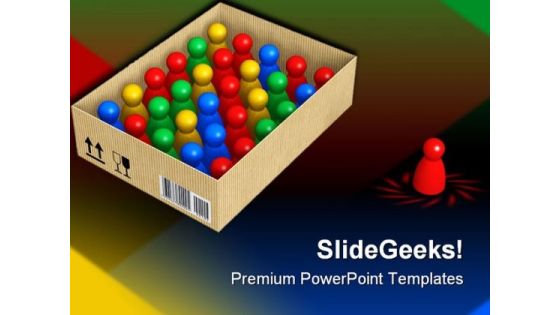 Figures In Box Leadership PowerPoint Themes And PowerPoint Slides 0511 Figures In Box Leadership PowerPoint Themes And PowerPoint Slides 0511