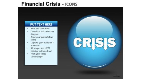 Financial Crisis Icons Ppt 21