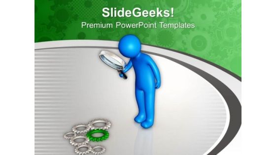 Find Right Gear For Your Process PowerPoint Templates Ppt Backgrounds For Slides 0613