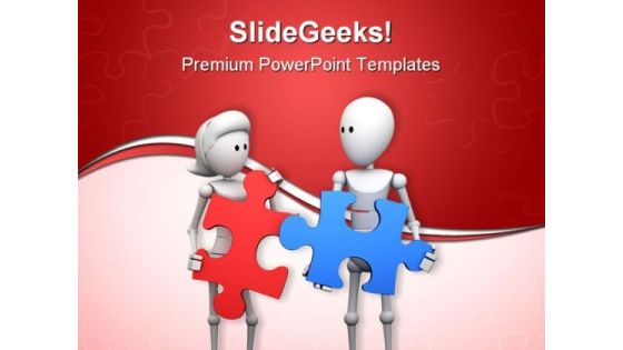 Find Solution Puzzle Teamwork PowerPoint Templates And PowerPoint Backgrounds 0411 Find Solution Puzzle Teamwork PowerPoint Templates And PowerPoint Backgrounds 0411