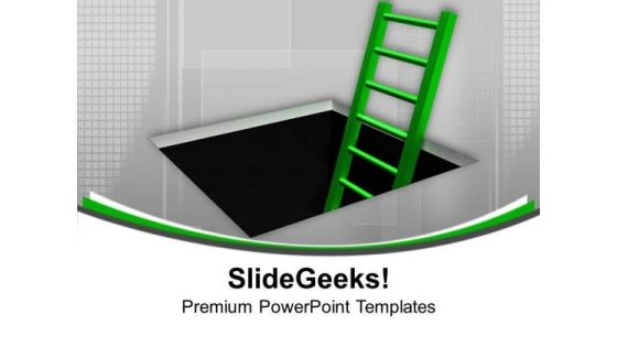 Find The Ladder Of Right Path PowerPoint Templates Ppt Backgrounds For Slides 0613