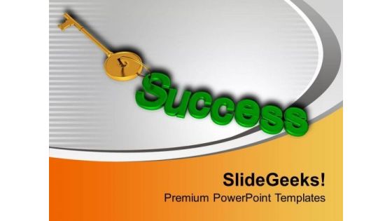 Find The Right Key For Success PowerPoint Templates Ppt Backgrounds For Slides 0513
