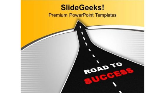 Find The Road Of Success PowerPoint Templates Ppt Backgrounds For Slides 0713