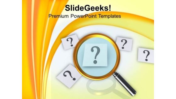 Finding Answer To Question Magnifying PowerPoint Templates Ppt Backgrounds For Slides 0413 Finding Answer To Question Magnifying PowerPoint Templates Ppt Backgrounds For Slides 0413