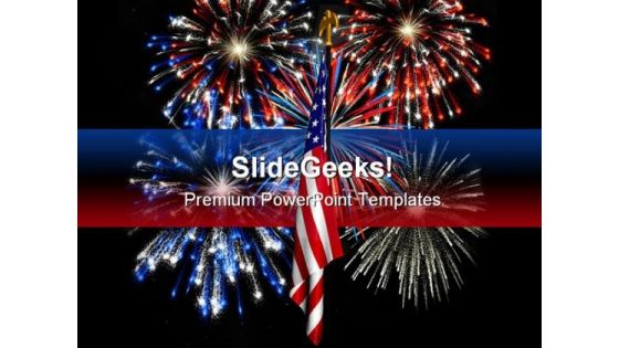 Fireworks01 America Festival PowerPoint Template 1010 Fireworks01 America Festival PowerPoint Template 1010
