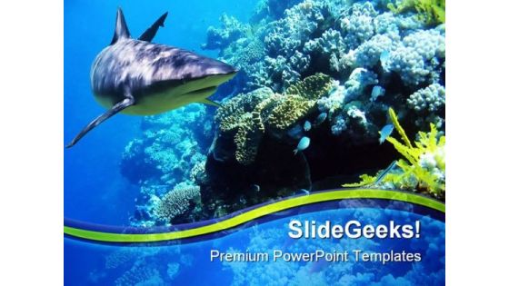 Fishreef Animal PowerPoint Template 1110
