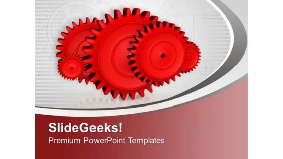 Five Connected Metal Radial Gears PowerPoint Templates Ppt Backgrounds For Slides 0713 Five Connected Metal Radial Gears PowerPoint Templates Ppt Backgrounds For Slides 0713
