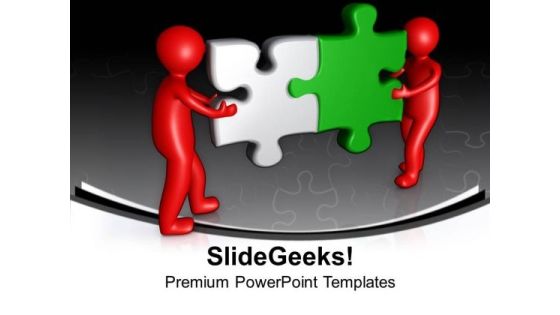 Fix The Solution With Combined Efforts PowerPoint Templates Ppt Backgrounds For Slides 0713