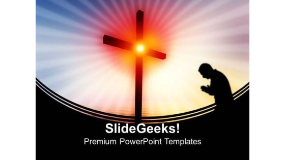 Floating Cross Over The Sea Religion PowerPoint Templates And PowerPoint Themes 0712 Floating Cross Over The Sea Religion PowerPoint Templates And PowerPoint Themes 0712