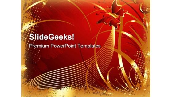 Floral Abstract Background PowerPoint Templates And PowerPoint Backgrounds 0711