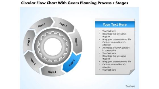 Flow Chart With Gears Planning Process 7 Stages Business PowerPoint Slides Flow Chart With Gears Planning Process 7 Stages Business PowerPoint Slides