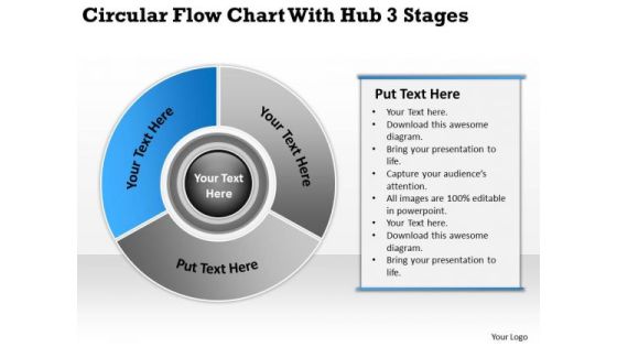 Flow Chart With Hub 3 Stages Ppt Template For Writing Business Plan PowerPoint Templates Flow Chart With Hub 3 Stages Ppt Template For Writing Business Plan PowerPoint Templates