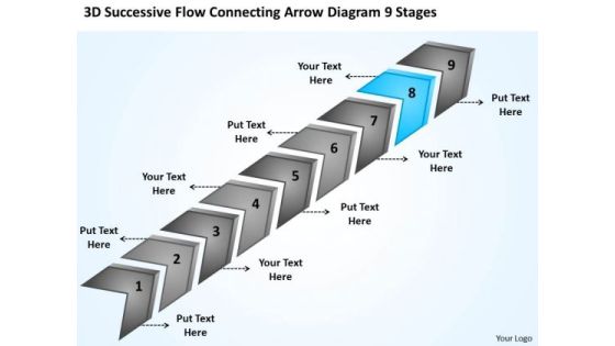 Flow Connecting Arrow Diagram 9 Stages Small Business Plans For Dummies PowerPoint Slides Flow Connecting Arrow Diagram 9 Stages Small Business Plans For Dummies PowerPoint Slides