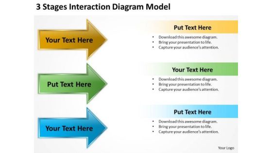 Flowchart Parallel Process 3 Stages Interaction Diagram Model PowerPoint Slides Flowchart Parallel Process 3 Stages Interaction Diagram Model PowerPoint Slides