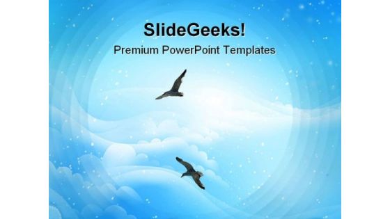 Flying High Nature PowerPoint Backgrounds And Templates 0111