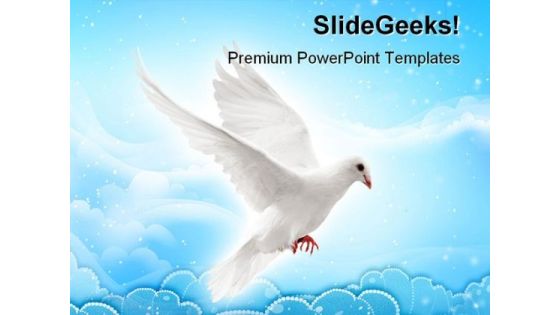 Flying Pigeon Animals PowerPoint Themes And PowerPoint Slides 0511 Flying Pigeon Animals PowerPoint Themes And PowerPoint Slides 0511