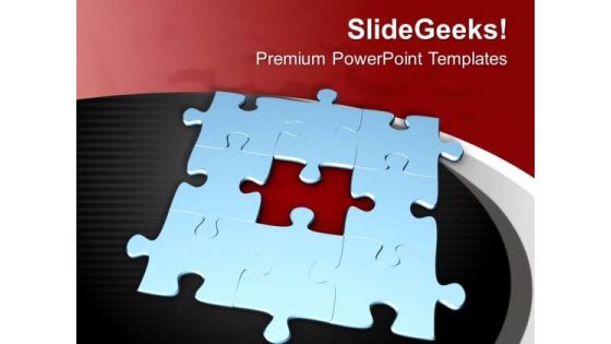 Focus On The Missing Solution PowerPoint Templates Ppt Backgrounds For Slides 0713