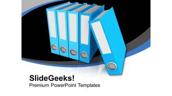Folders For Business Data PowerPoint Templates Ppt Backgrounds For Slides 0813