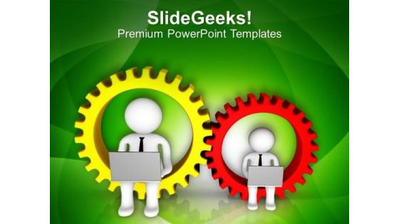 Follow Technology For Business Growth PowerPoint Templates Ppt Backgrounds For Slides 0513