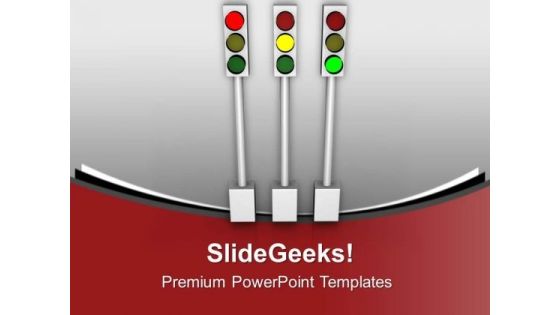 Follow The Trafic Instructions PowerPoint Templates Ppt Backgrounds For Slides 0613