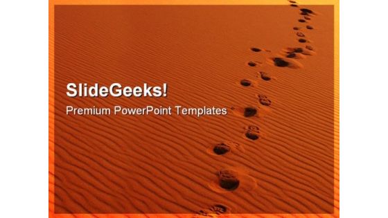 Footsteps In Sahara Desert Holidays PowerPoint Themes And PowerPoint Slides 0711 Footsteps In Sahara Desert Holidays PowerPoint Themes And PowerPoint Slides 0711