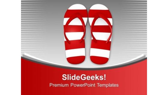 Footwears Beach Beauty PowerPoint Templates Ppt Backgrounds For Slides 0113 Footwears Beach Beauty PowerPoint Templates Ppt Backgrounds For Slides 0113