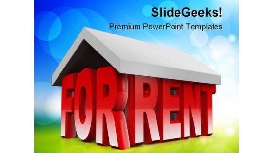 For Rent Real Estate PowerPoint Templates And PowerPoint Backgrounds 0711