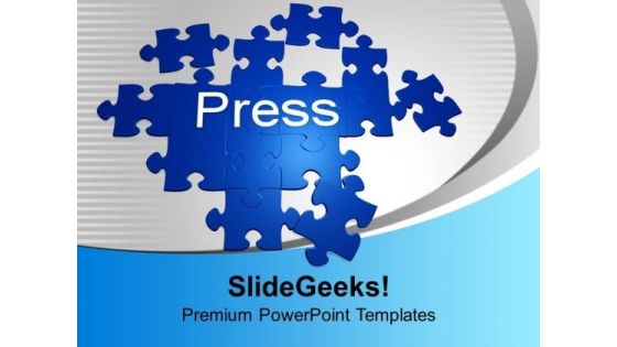 Forming Puzzle With The Word Press Solution PowerPoint Templates Ppt Backgrounds For Slides 0113 Forming Puzzle With The Word Press Solution PowerPoint Templates Ppt Backgrounds For Slides 0113