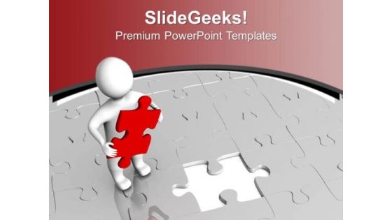 Found The Right Solution Business Concept PowerPoint Templates Ppt Backgrounds For Slides 0513
