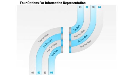 Four Options For Information Representation Presentation Template Four Options For Information Representation Presentation Template
