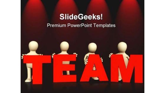 Four Persons Team Business PowerPoint Templates And PowerPoint Backgrounds 0411 Four Persons Team Business PowerPoint Templates And PowerPoint Backgrounds 0411