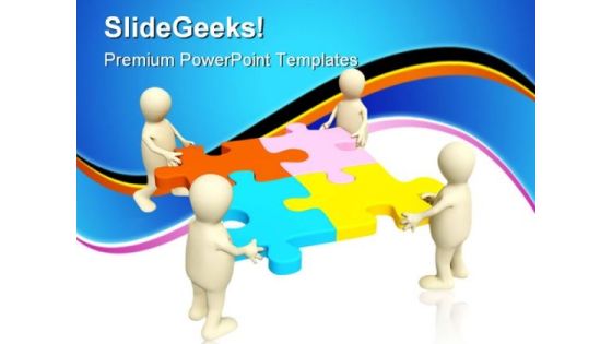 Four Puppets Communication PowerPoint Templates And PowerPoint Backgrounds 0811 Four Puppets Communication PowerPoint Templates And PowerPoint Backgrounds 0811
