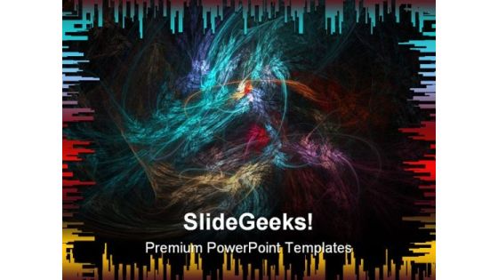Fractal Abstract Background PowerPoint Themes And PowerPoint Slides 0611