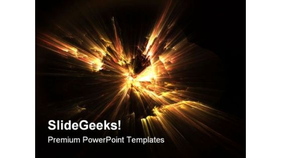 Fractal Illustration Of Fire Metaphor PowerPoint Templates And PowerPoint Backgrounds 0611