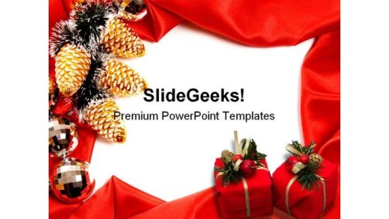 Frame Christmas PowerPoint Template 0610 Frame Christmas PowerPoint Template 0610