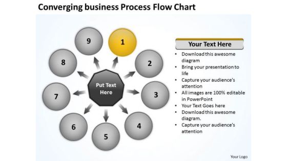 Free Business PowerPoint Templates Process Flow Chart Target Free Business PowerPoint Templates Process Flow Chart Target