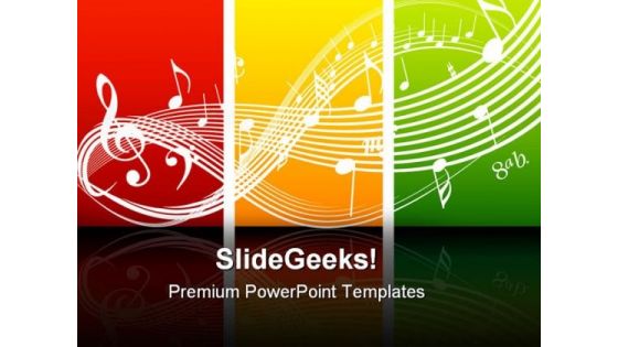 Fresh Music Theme Symbol PowerPoint Themes And PowerPoint Slides 0611