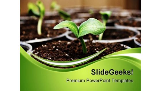 Fresh Sprouts Nature PowerPoint Themes And PowerPoint Slides 0411