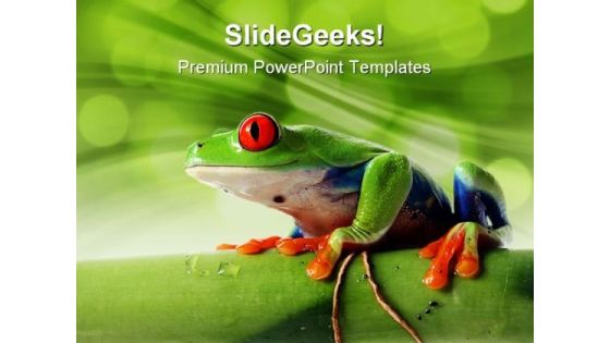 Frog Animals PowerPoint Templates And PowerPoint Backgrounds 0211 Frog Animals PowerPoint Templates And PowerPoint Backgrounds 0211